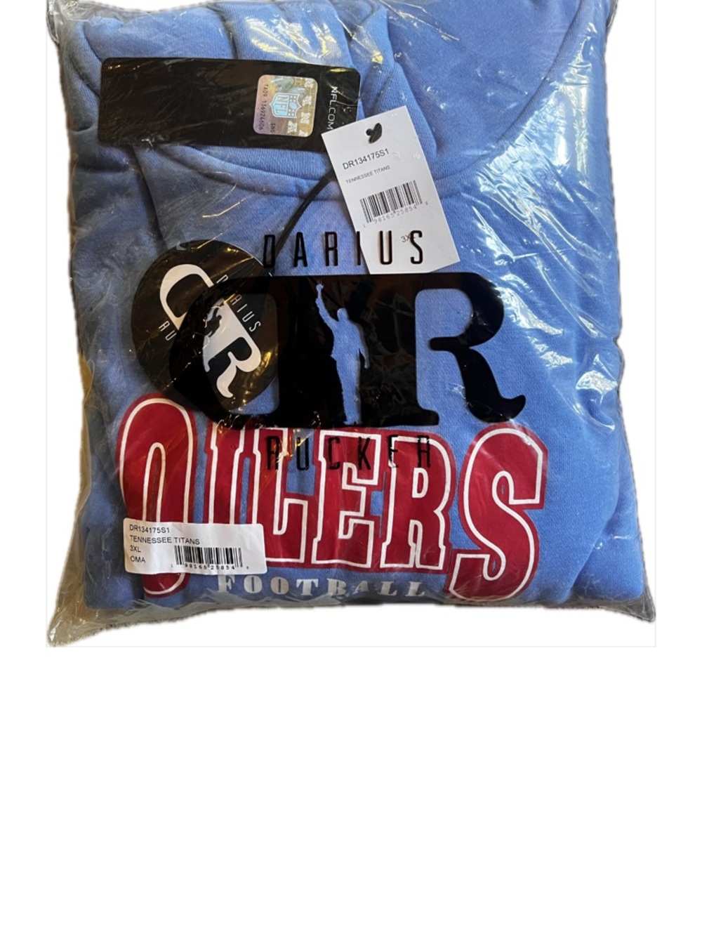 Men’s Light Blue Oilers Graphic Hoodie